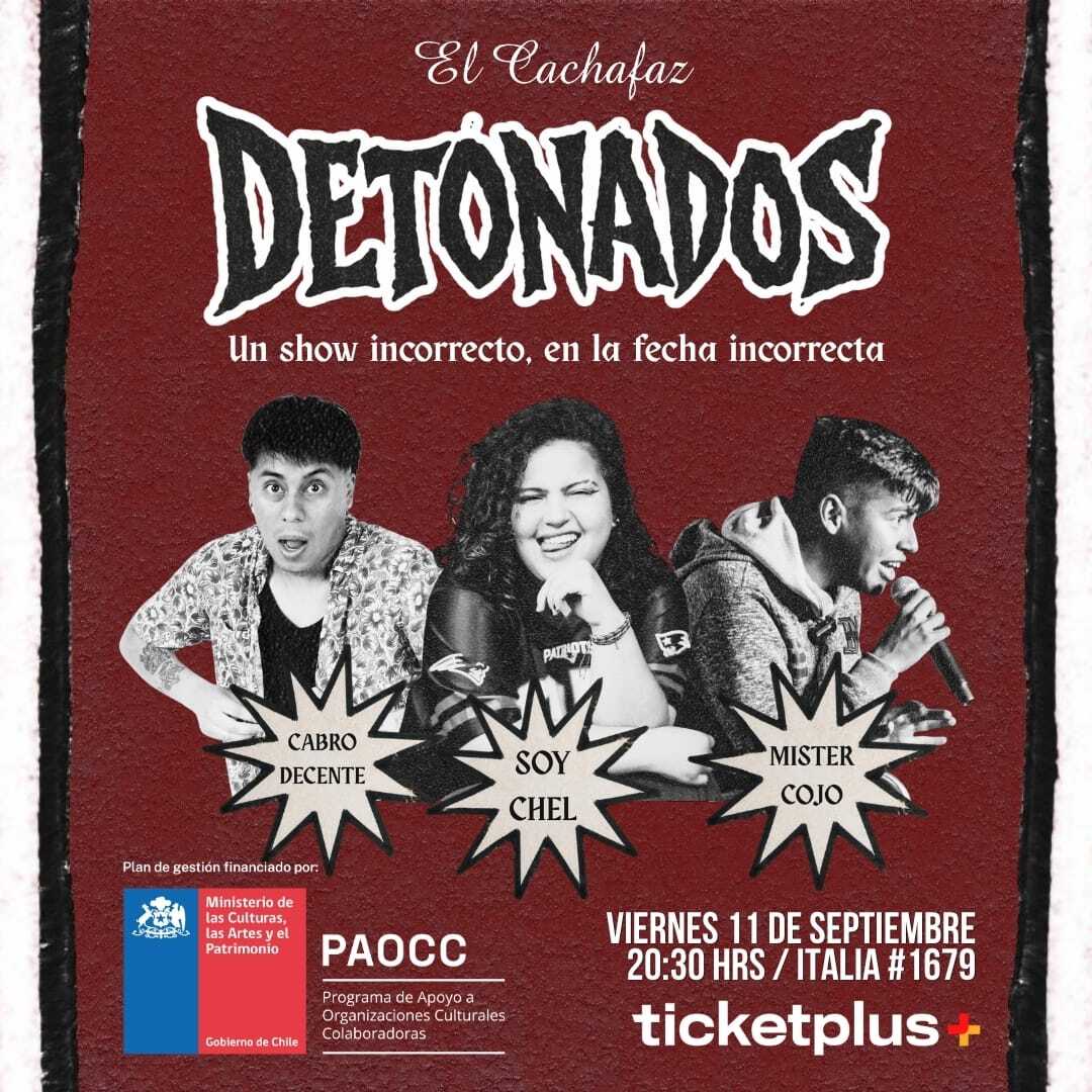Show de stand up-Detonados-Viernes 11 de Septiembre 20:30hrs