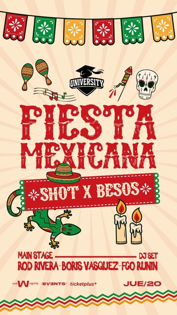 Jueves University x TheEvents 20 NOV Noche Mexicana DJ ROB RIVERA / Club W