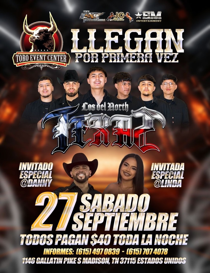 Los del North Texas con invitados especiales Danny & Linda. 