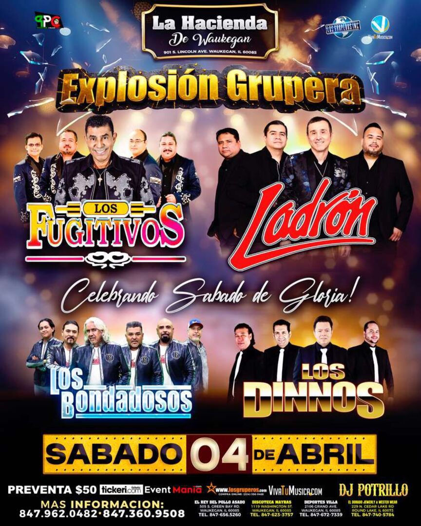 Los Fugitivos-Ladron-Los Bondadosos-Los Dinnos-La Hacienda