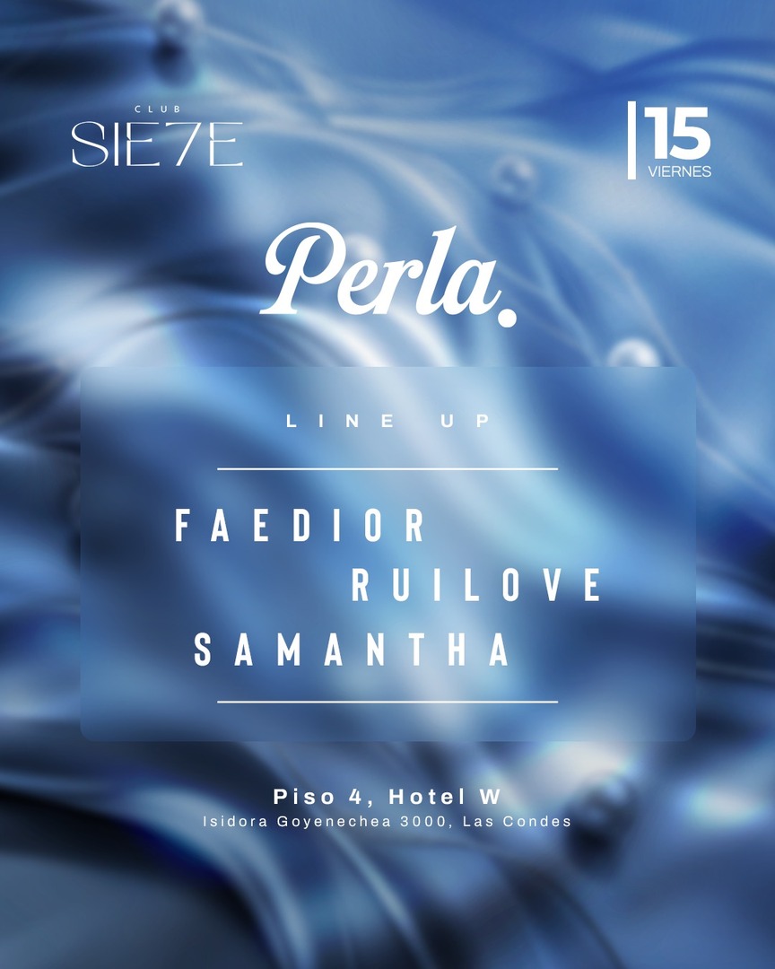 PERLA ★ VIERNES 15 MAYO ★ Club Siete 