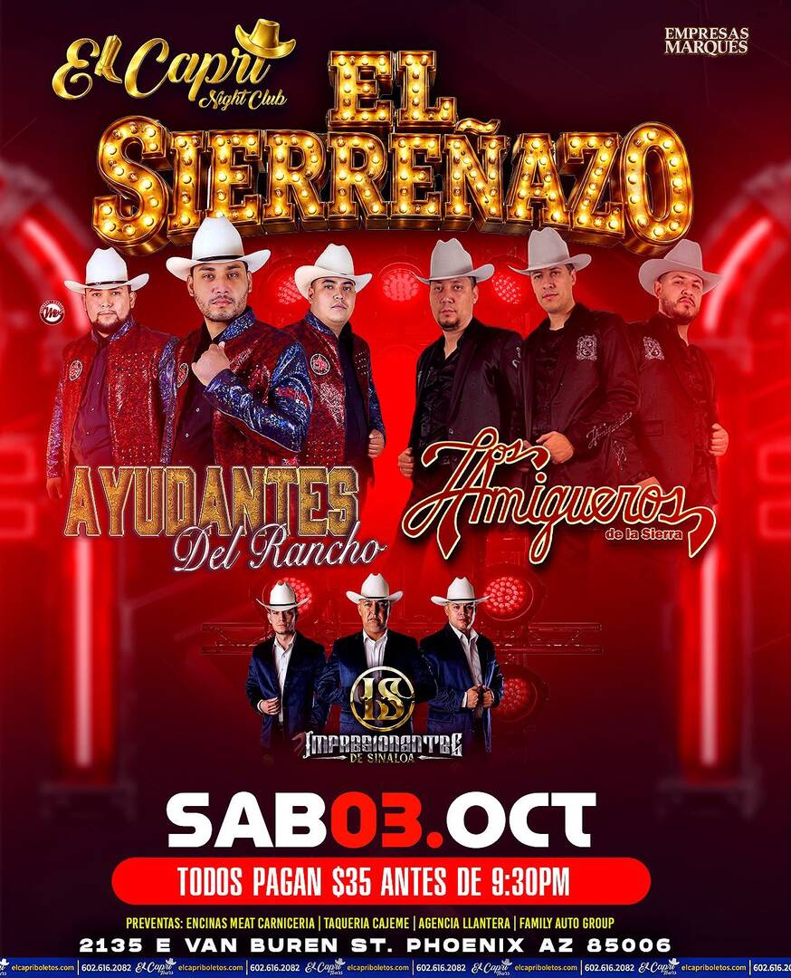 El Sierreñazo-Ayudantes del Rancho-Los Amigueros dela Sierra-Los Irresistibles de Sinaloa