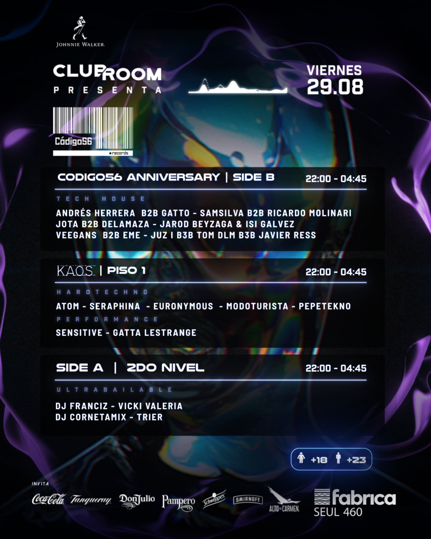 Clubroom Presenta @ Viernes 29 Agosto