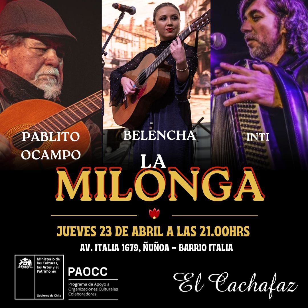 Milonga Jueves 23 Abril 21hrs 