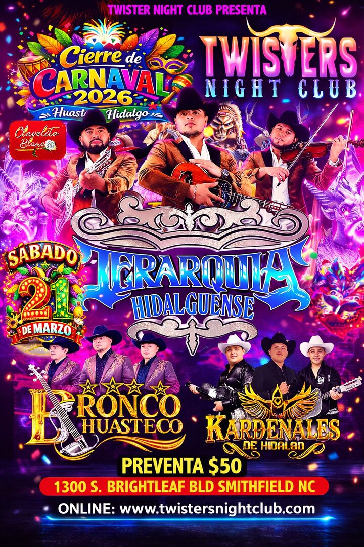 Cierre de Carnaval 2026-Jerarquia Hidalguense-Bronco Huasteco-Kardenales de Hidalgo