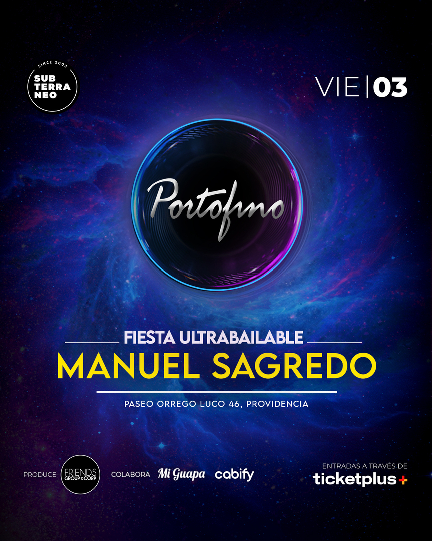 PORTOFINO Full ultrabailable ★ VIERNES 03 OCTUBRE ★ Club Subterráneo (+23)
