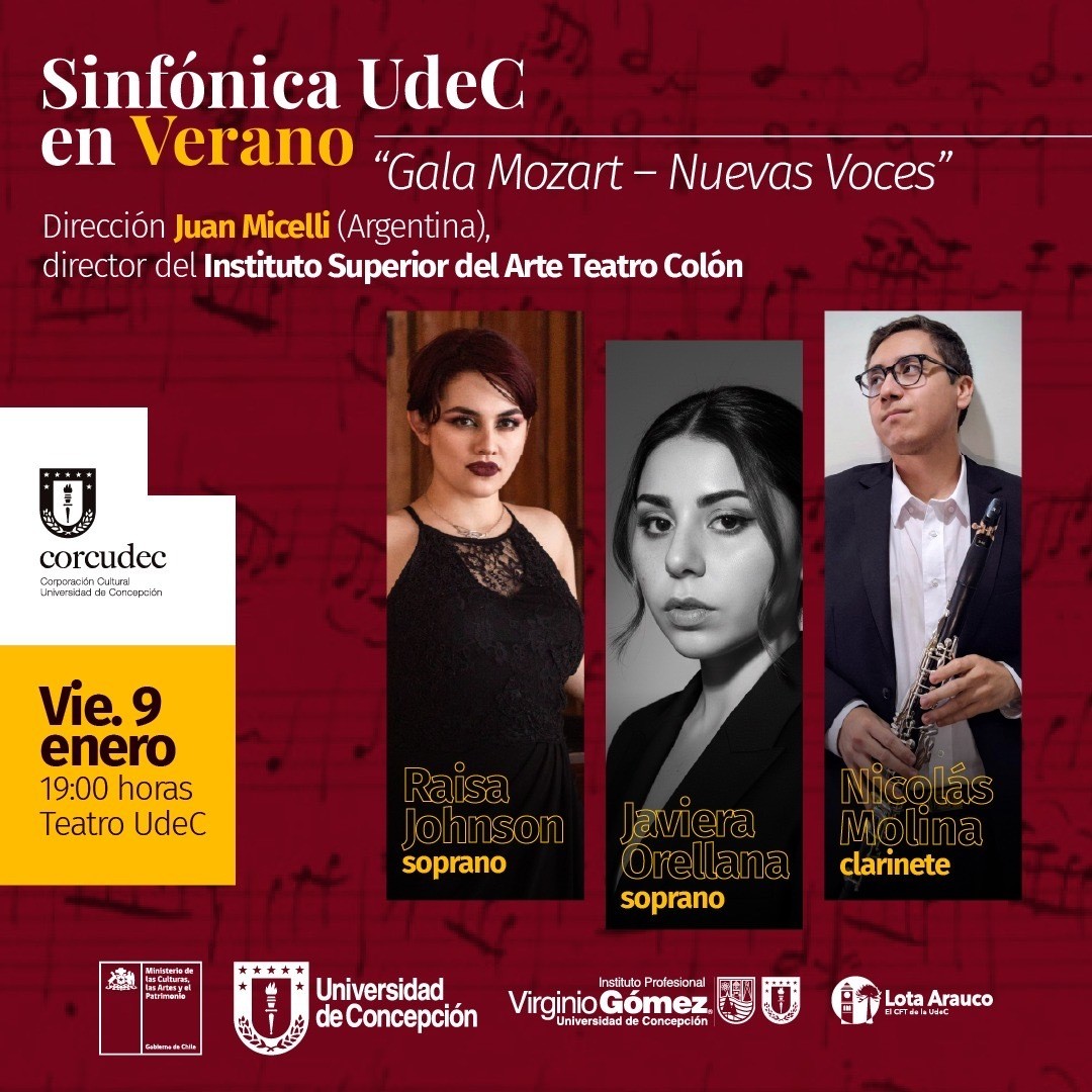 Sinfónica UdeC en Verano - “Gala Mozart – Nuevas Voces”