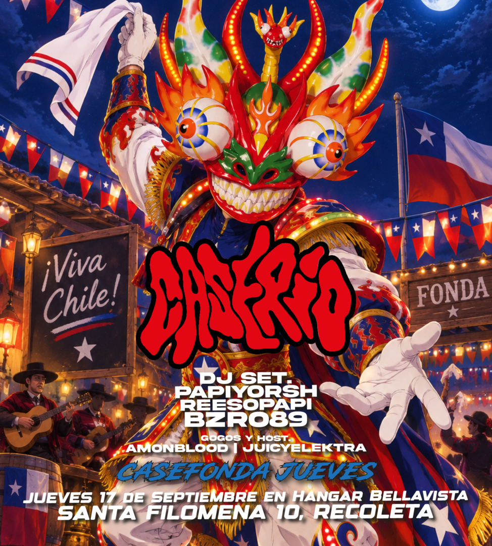 Casefonda Jueves 🇨🇱 en Caserío fiesta éste Jueves 17 de Septiembre en Hangar Bellavista