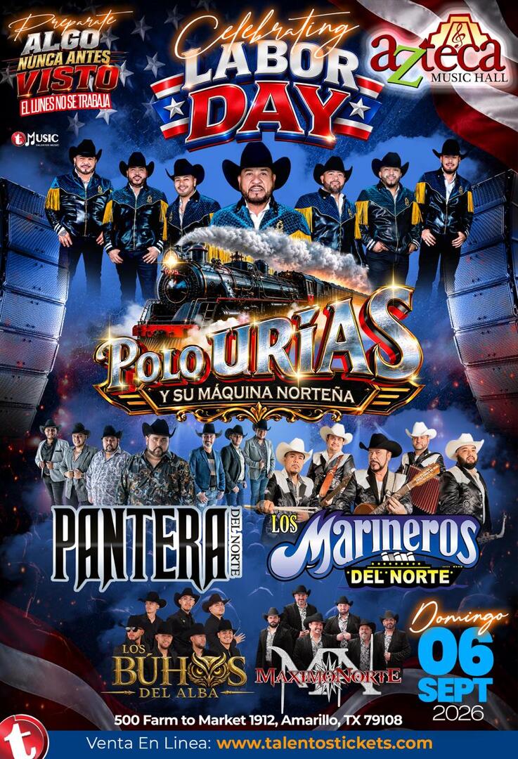 Polo Urias y Su Maquina Norteña en Azteca Music Hall de Amarillo, Texas