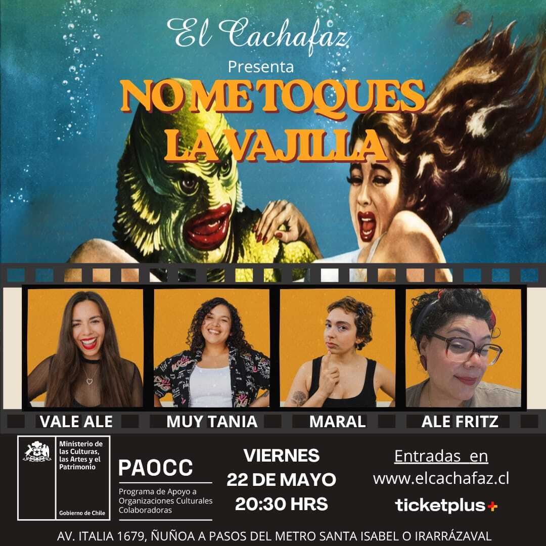 Show de Stand Up-No me toques la vajilla- Viernes 22 de Mayo a las 20:30 hrs