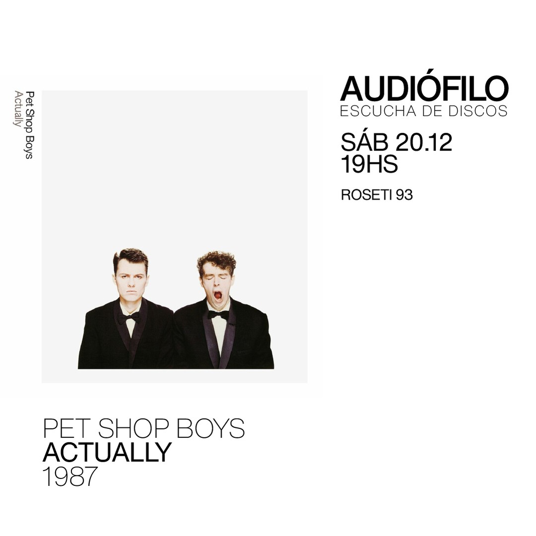 Escucha de Discos - Pet Shop Boys - Actually (1987)