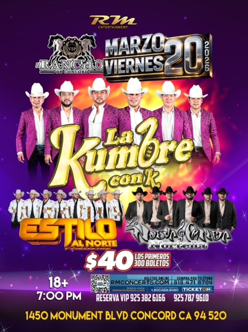 La Kumbre con K-Estilo al Norte-La Nueva Onda Norteña-El Rancho de Concord