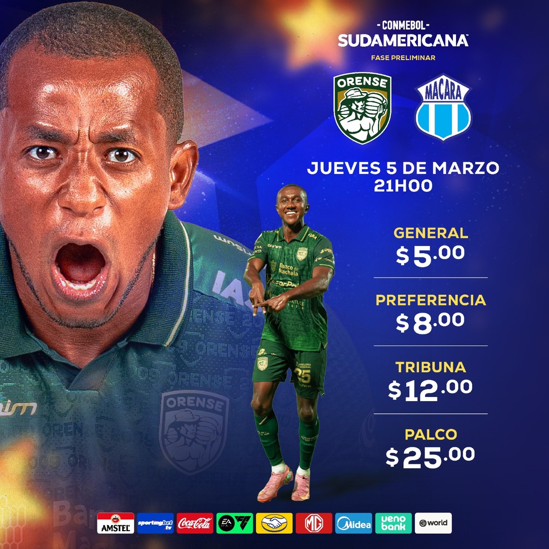 ORENSE SC vs MACARA (Sudamericana)