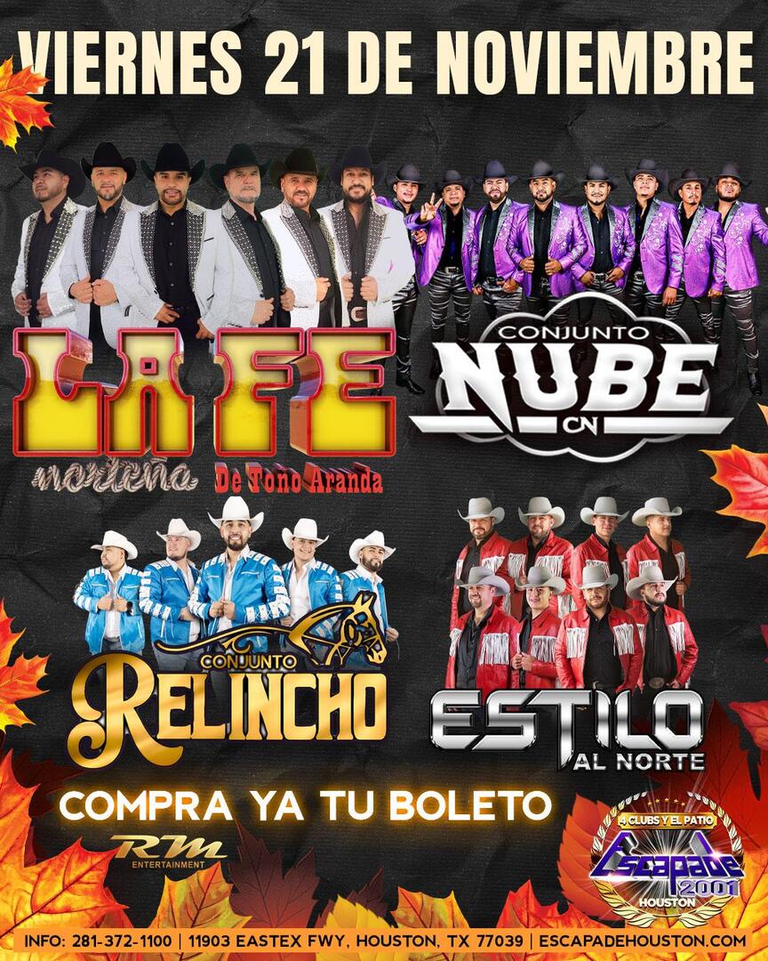 La Fe Nortena de Tono Aranda-Conjunto Nube-Conjunto Relincho-Estilo Al Norte-Escapade 2001