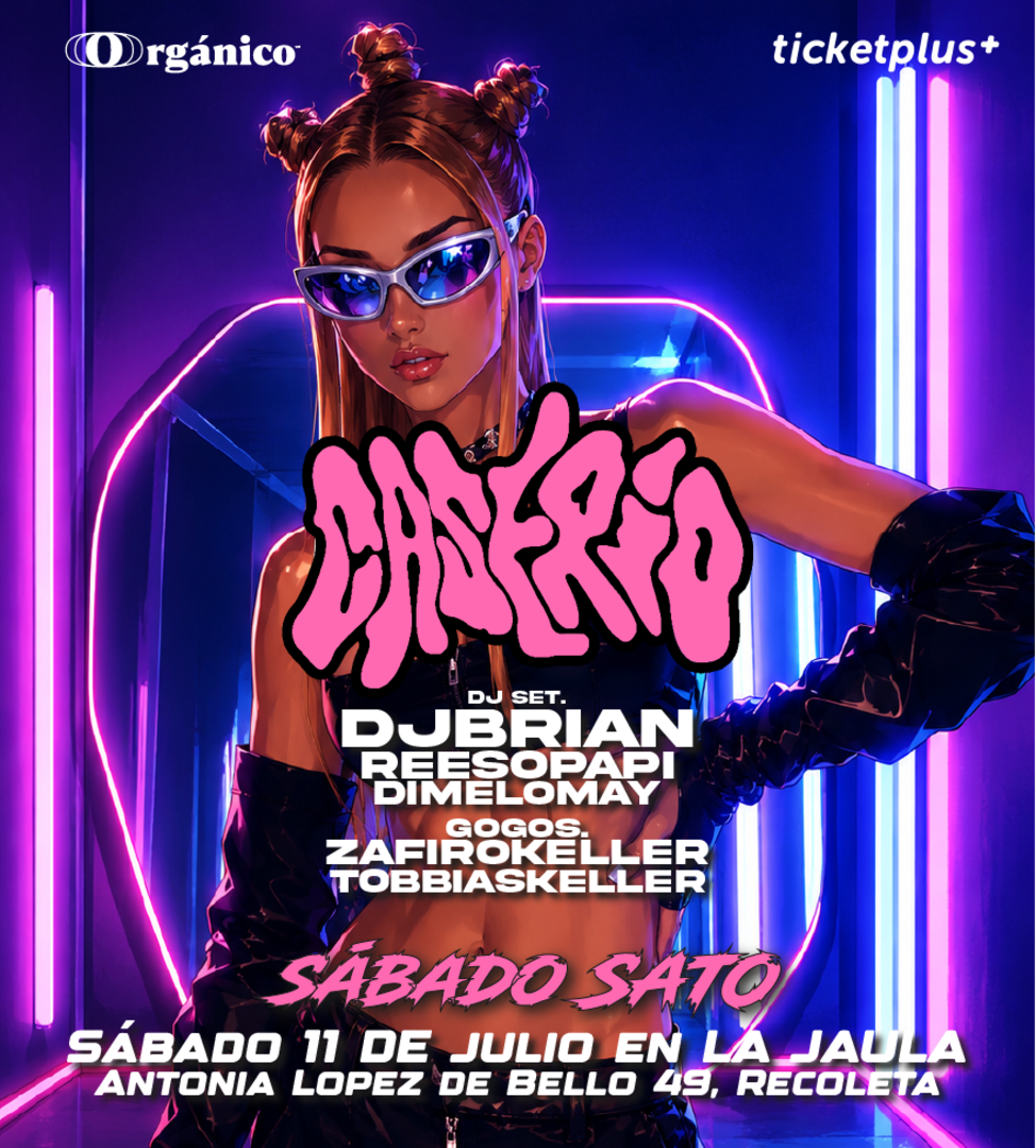 Sábado Sato 😈 en Caserío Fiesta Sábado 11 de Julio en La Jaula