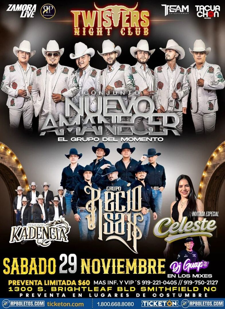 Conjunto Nuevo Amanecer-Grupo Recio Sax-Conjunto Kadencia-Invitada Especial Celeste