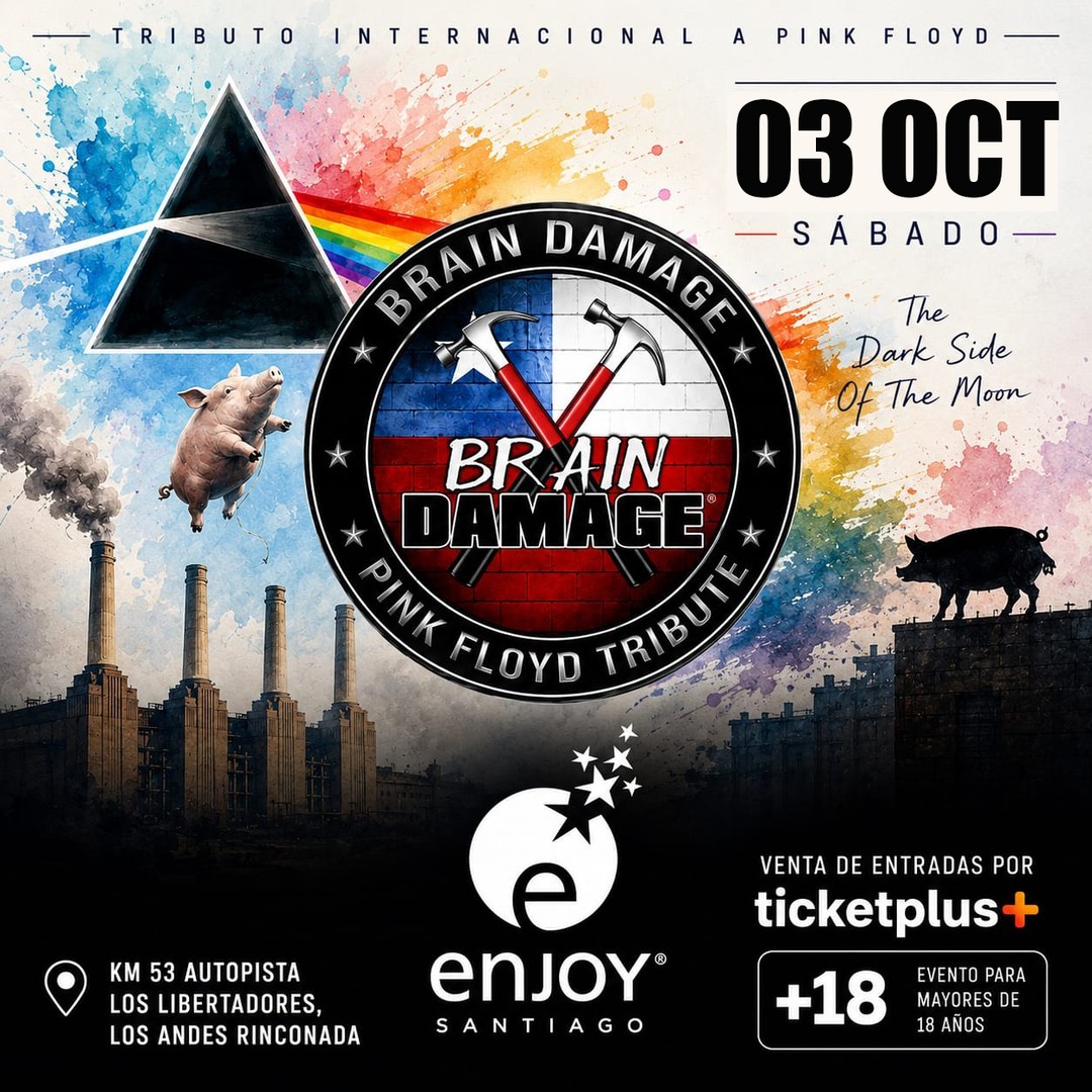 BRAIN DAMAGE en ENJOY SANTIAGO