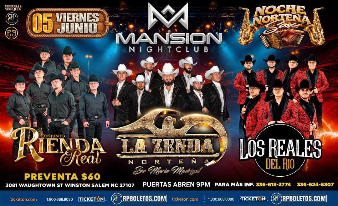 Rienda Real-Zenda-Los Reales-Mansion Night Club-Winston-Salem-NC