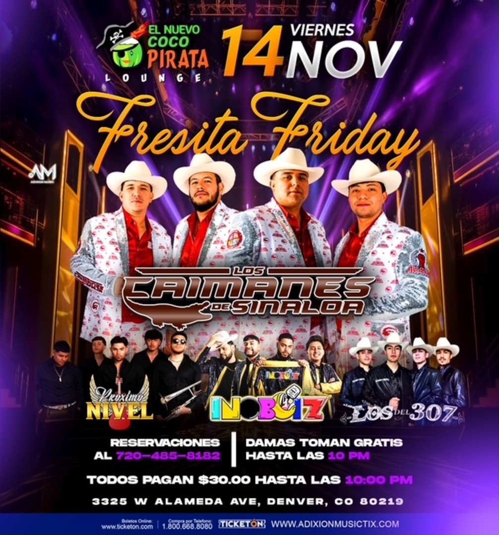 Los Caimanes de Sinaloa-Proximo Nivel-Inoboiz-Los del 307-Coco Pirata