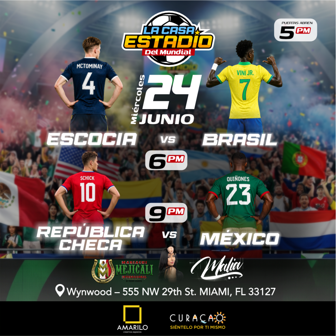 LA CASA ESTADIO DEL MUNDIAL - Escocia vs Brasil & República Checa vs México