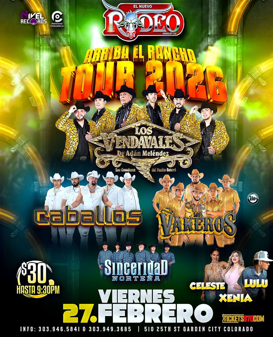 Los Vendavales de Adan Melendez-Caballos-Vakeros-Sinceridad Nortena