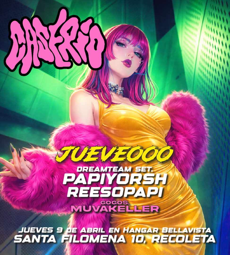 JUEVEOO 🌴 En Caserío fiesta 9 de Abril en Hangar Bellavista
