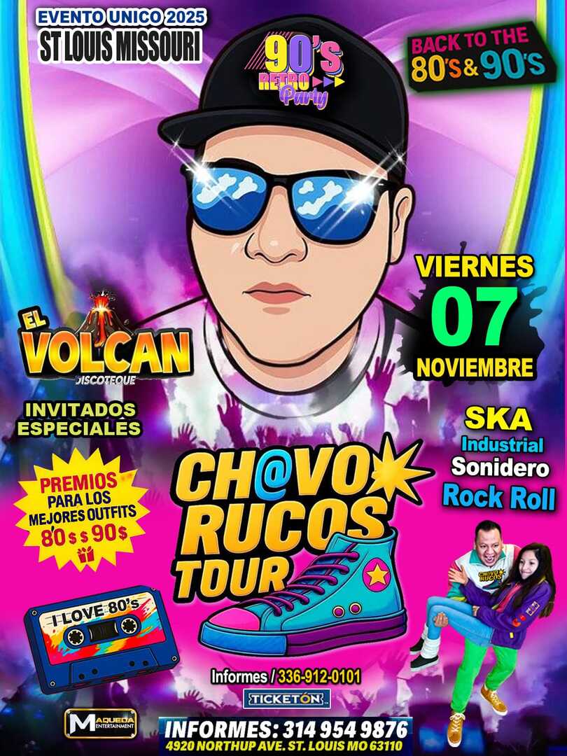 Chavos Rucos Tour-Grupo Santisima-Tributo Alejandra Guzman-Gloria Trevi-Ana Gabriel-El Volcan