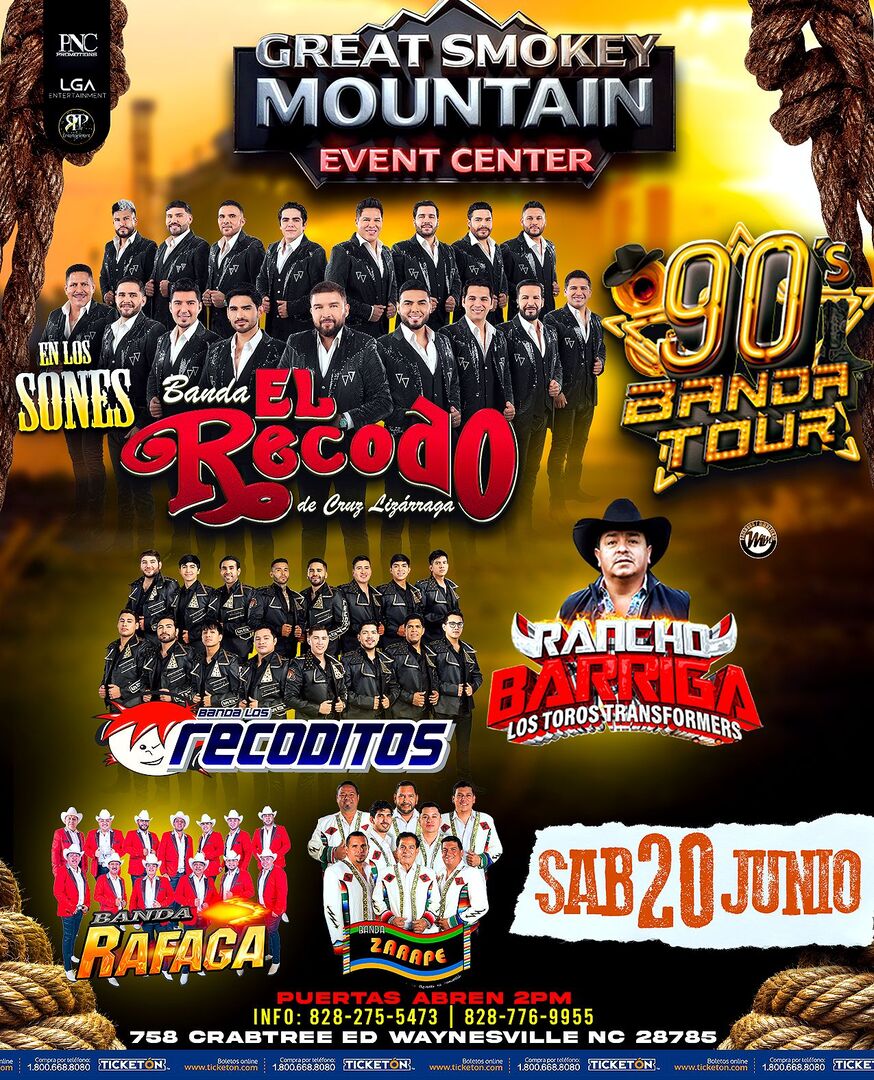 90s Banda Tour-Smoky Mountain Event Center-Waynesville NC