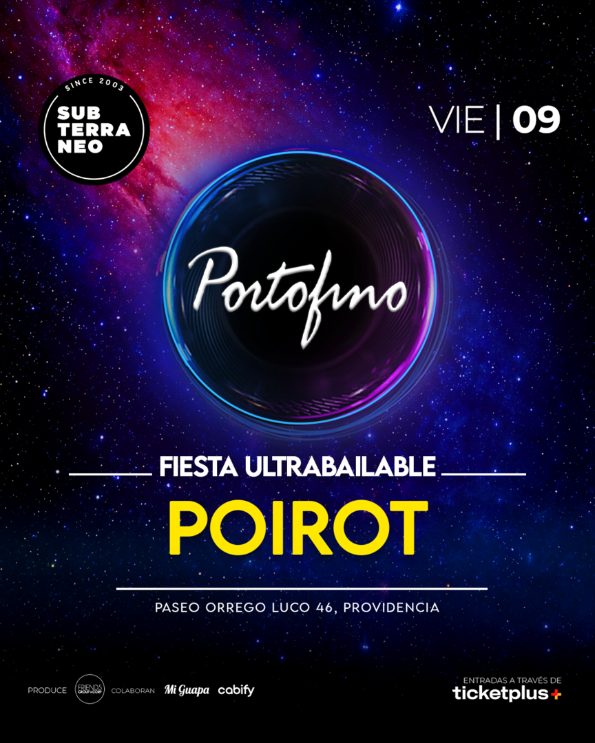 PORTOFINO Full ultrabailable ★ VIERNES 09 OCTUBRE ★ Club Subterráneo (+23)