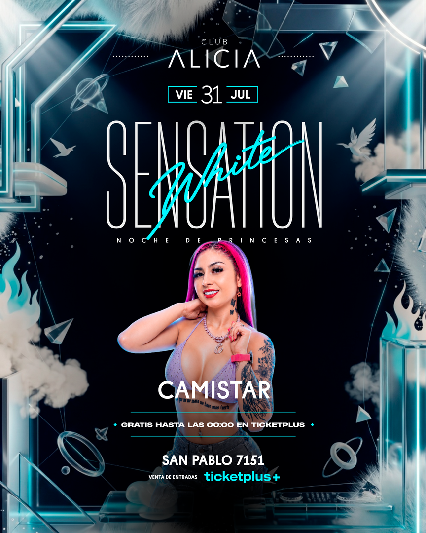 CAMISTAR EN VIVO EN CLUB ALICIA- VIERNES 31 DE JULIO -23:00
