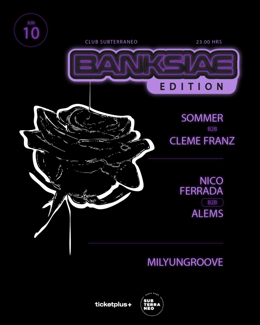 BANKSIAE 🎵 MIÉRCOLES 10 JUNIO ★ Club Subterráneo (+21)