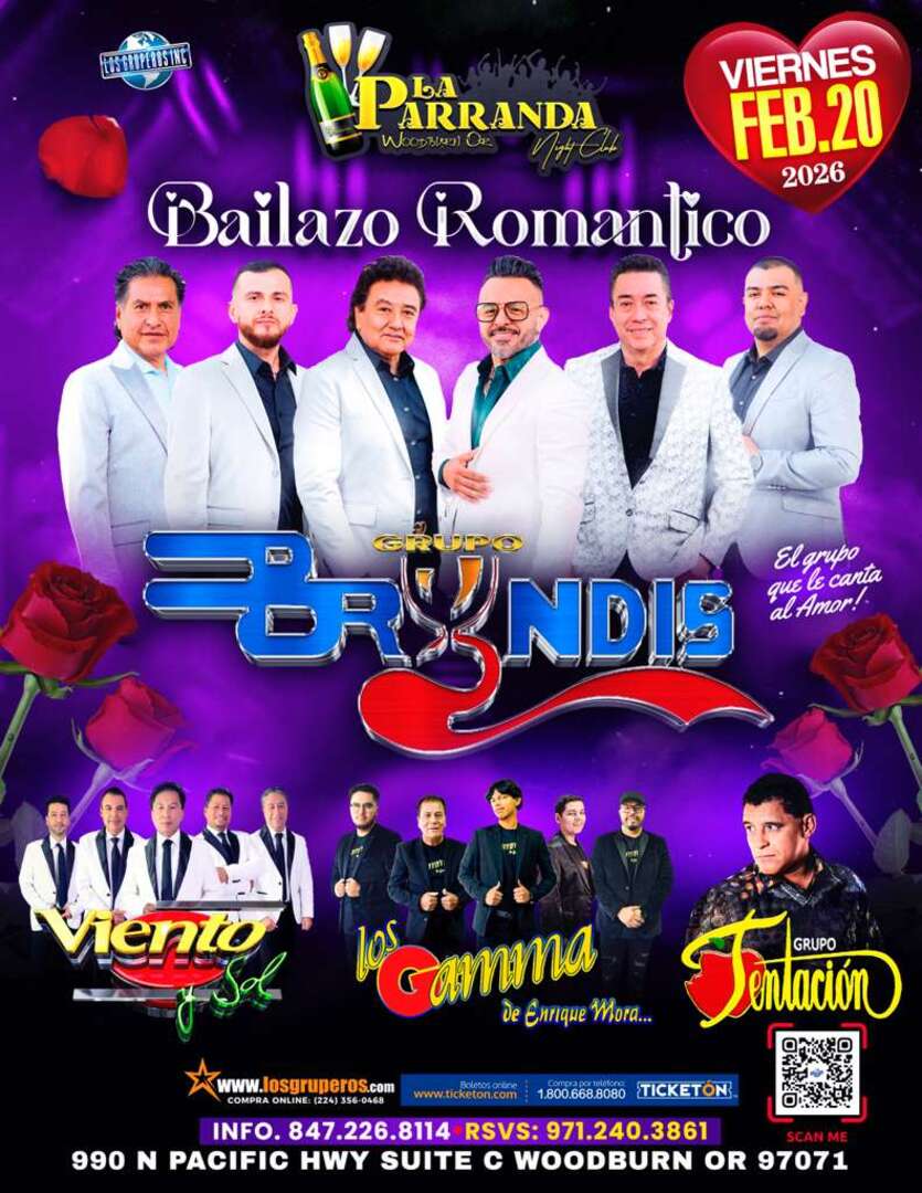 Grupo Bryndis-Viento y Sol-Los Gamma de Enrique Mora-Tentacion-La Parranda