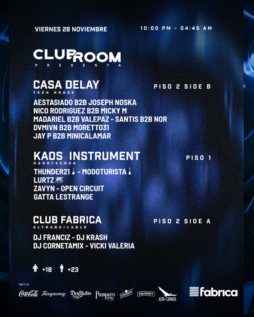 Clubroom Presenta @ Viernes 28 Noviembre