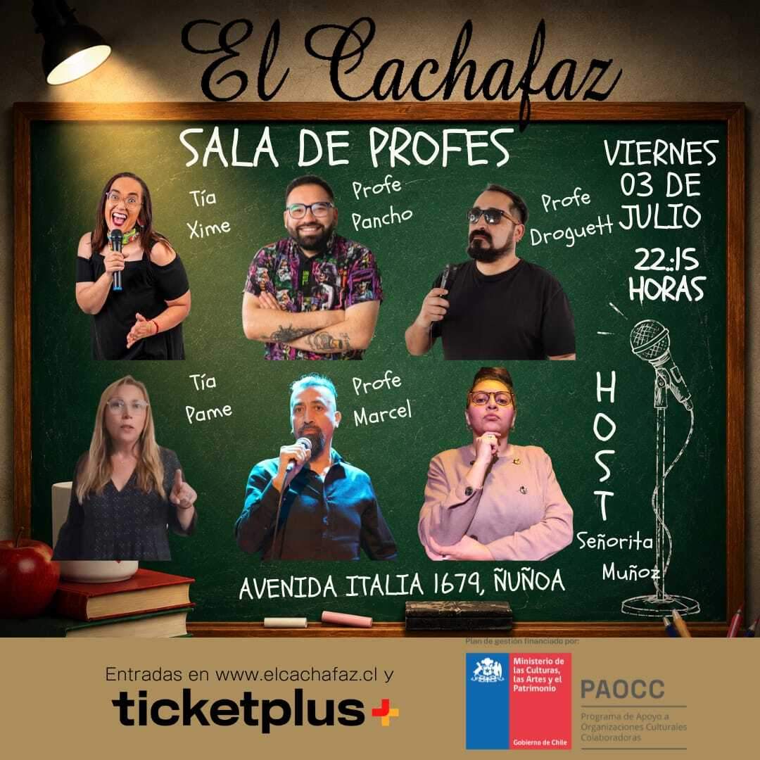 Show de stand up-Sala de Profes-Viernes 3 Julio 22:15 hrs