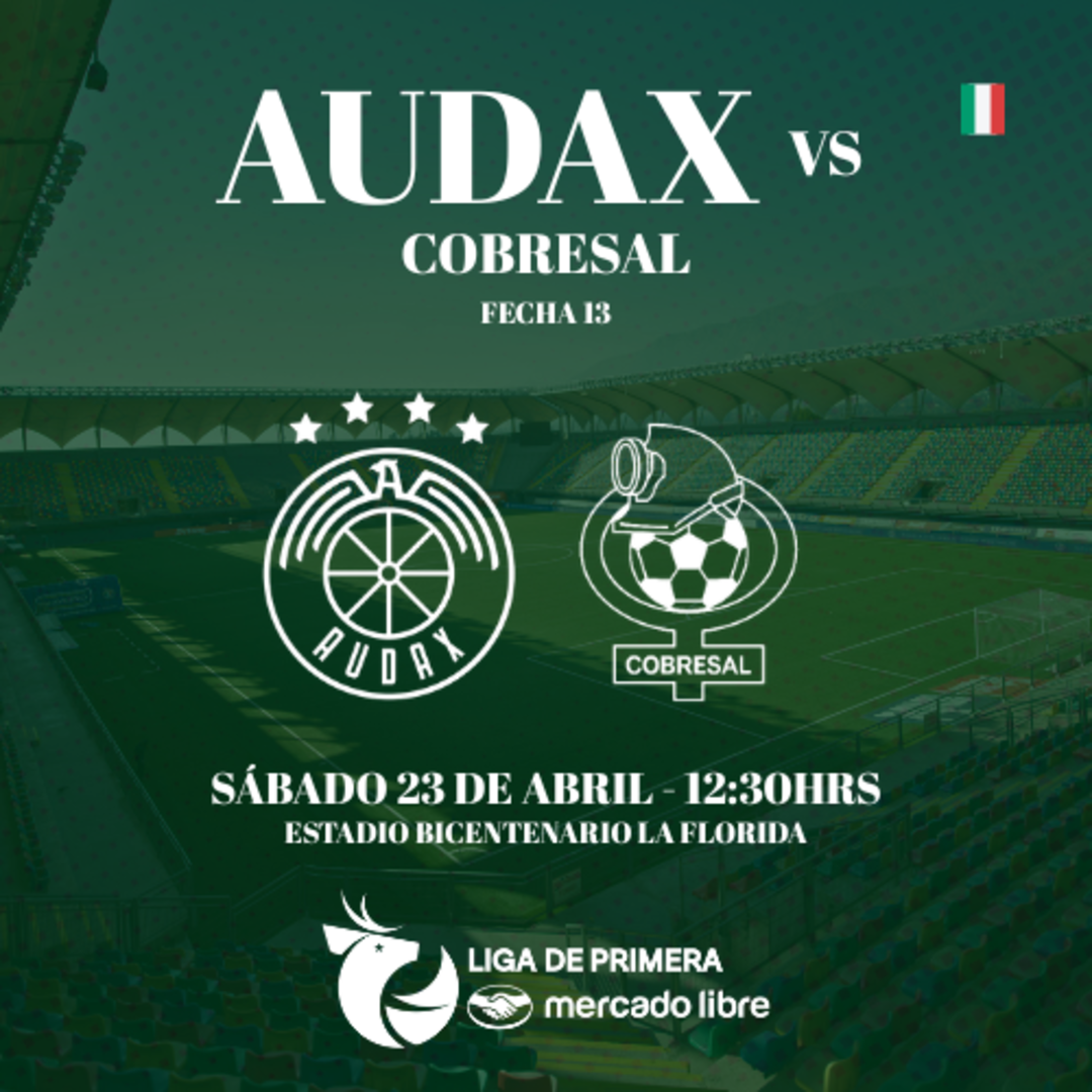 Audax Italiano vs Cobresal / Liga de Primera Mercado Libre / Fecha 13