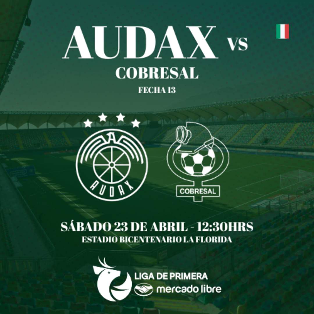 Audax Italiano vs Cobresal / Liga de Primera Mercado Libre / Fecha 13