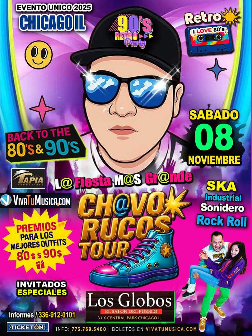 Chavos Rucos Tour-Grupo Santisima-Tributo Alejandra Guzman-Gloria Trevi-Ana Gabriel-Chicago IL.
