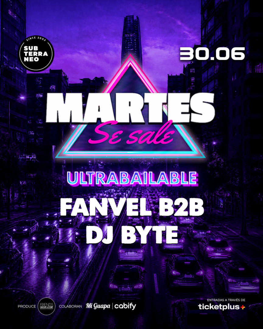 MARTES SE SALE! ★ MARTES 30 JUNIO ★ Club Subterráneo (+21)