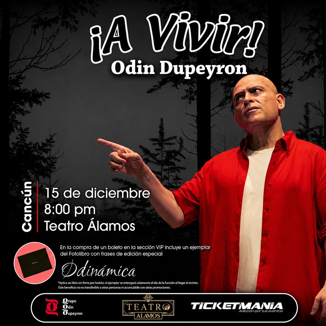¡A Vivir! de Odin Dupeyron en Cancun