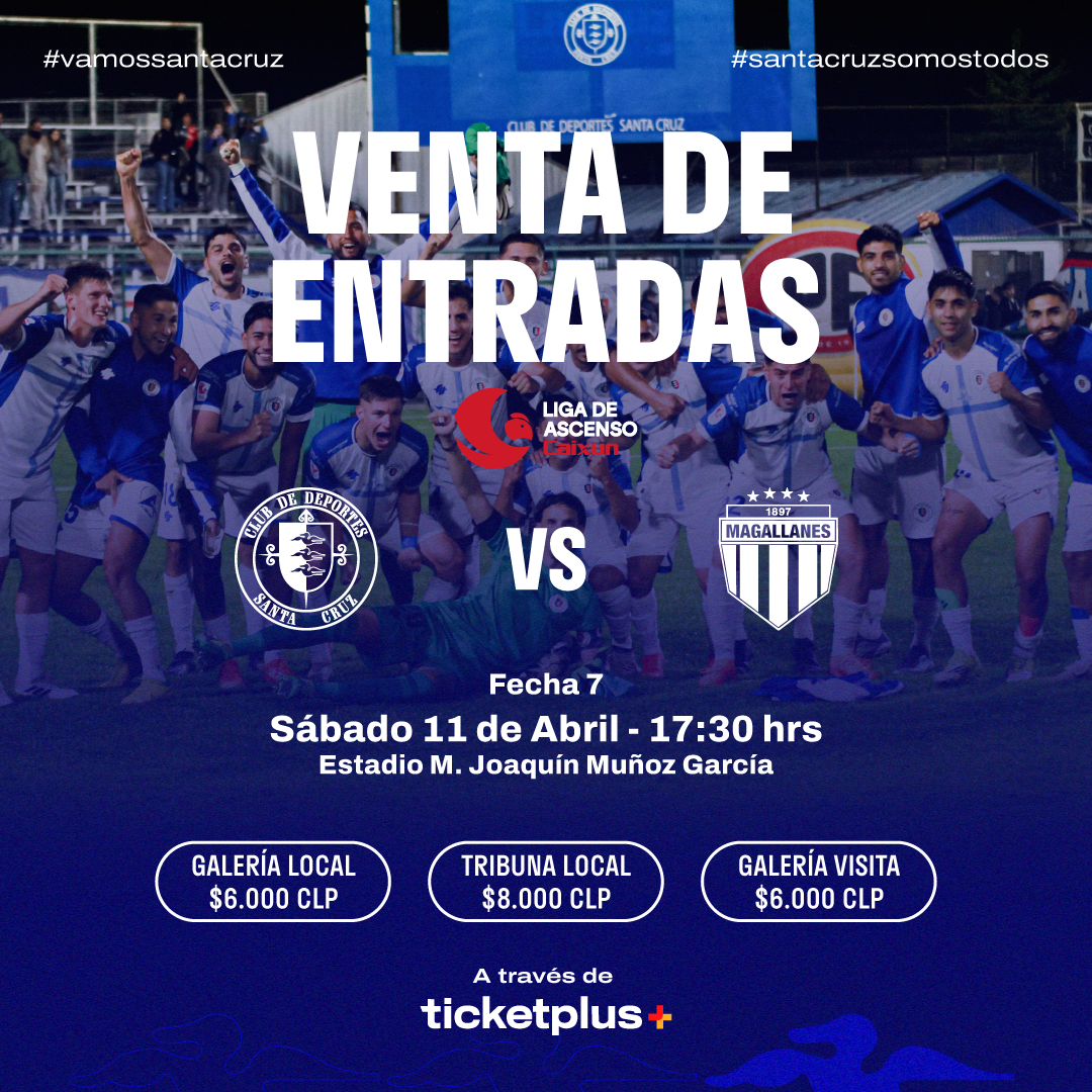 Deportes Santa Cruz vs Magallanes / Liga de Ascenso Caixun 2026