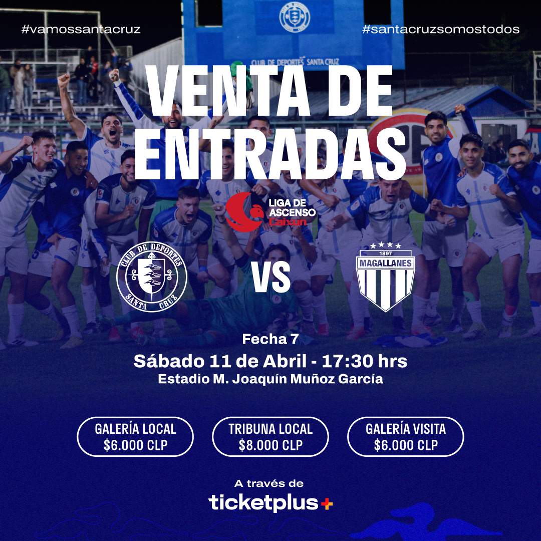Deportes Santa Cruz vs Magallanes / Liga de Ascenso Caixun 2026