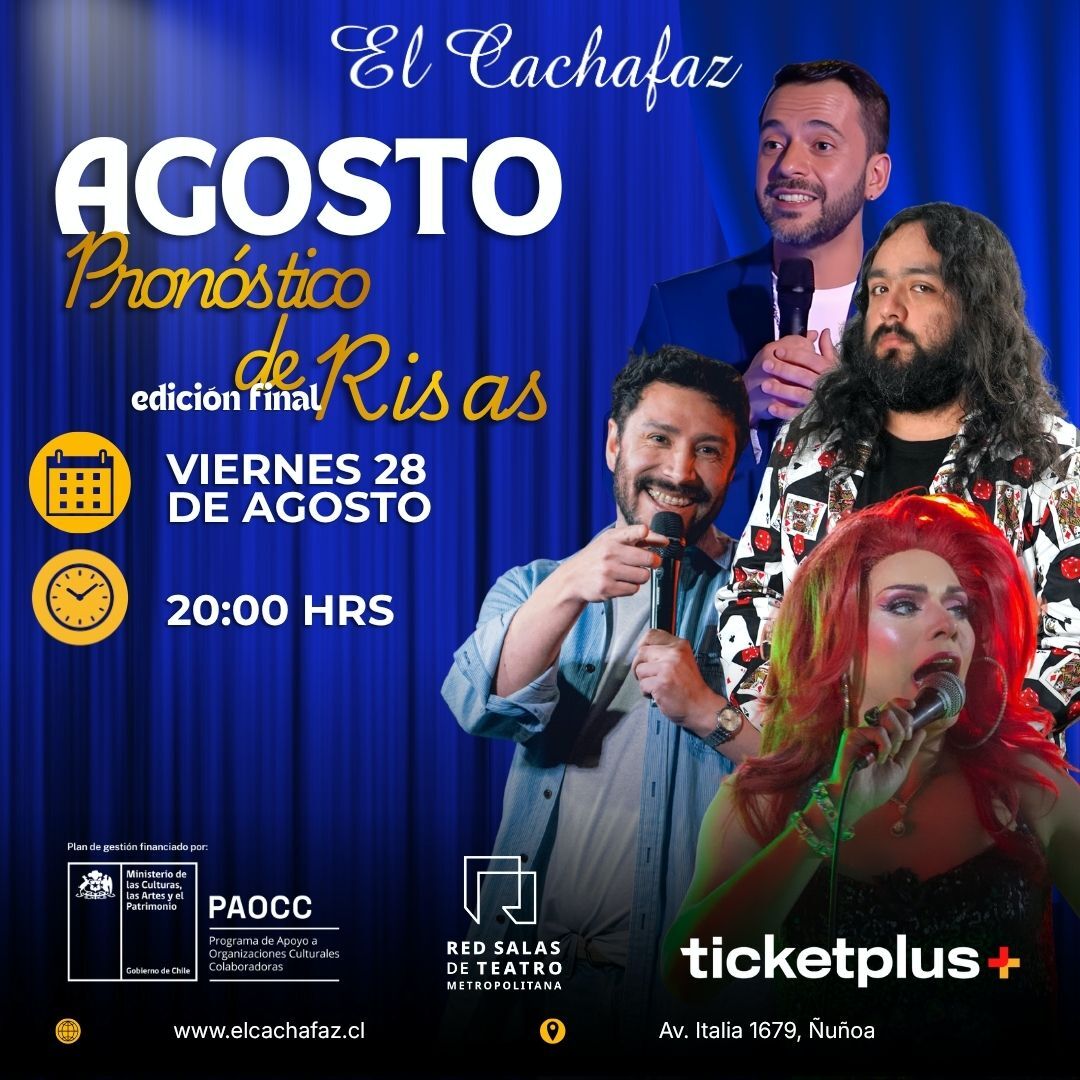 Stand up-Pronóstico de risas-Viernes 28 Agosto 20 hrs