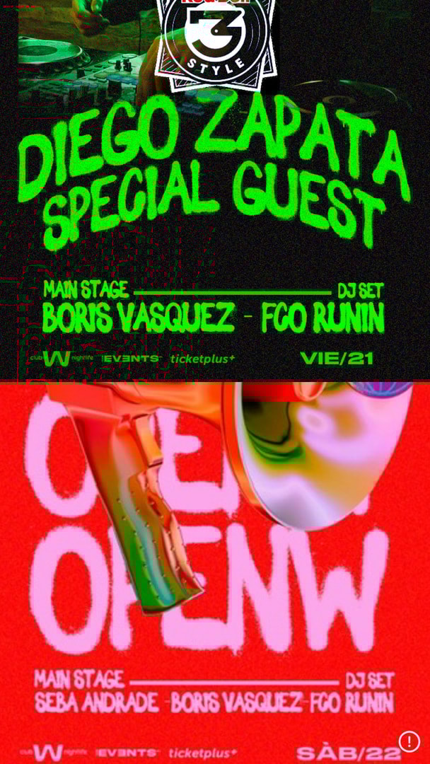 Viernes 21 / Sábado 22 NOV - FDS en Club W / 2 Fiestas / 2 Pistas de Baile 🪩 