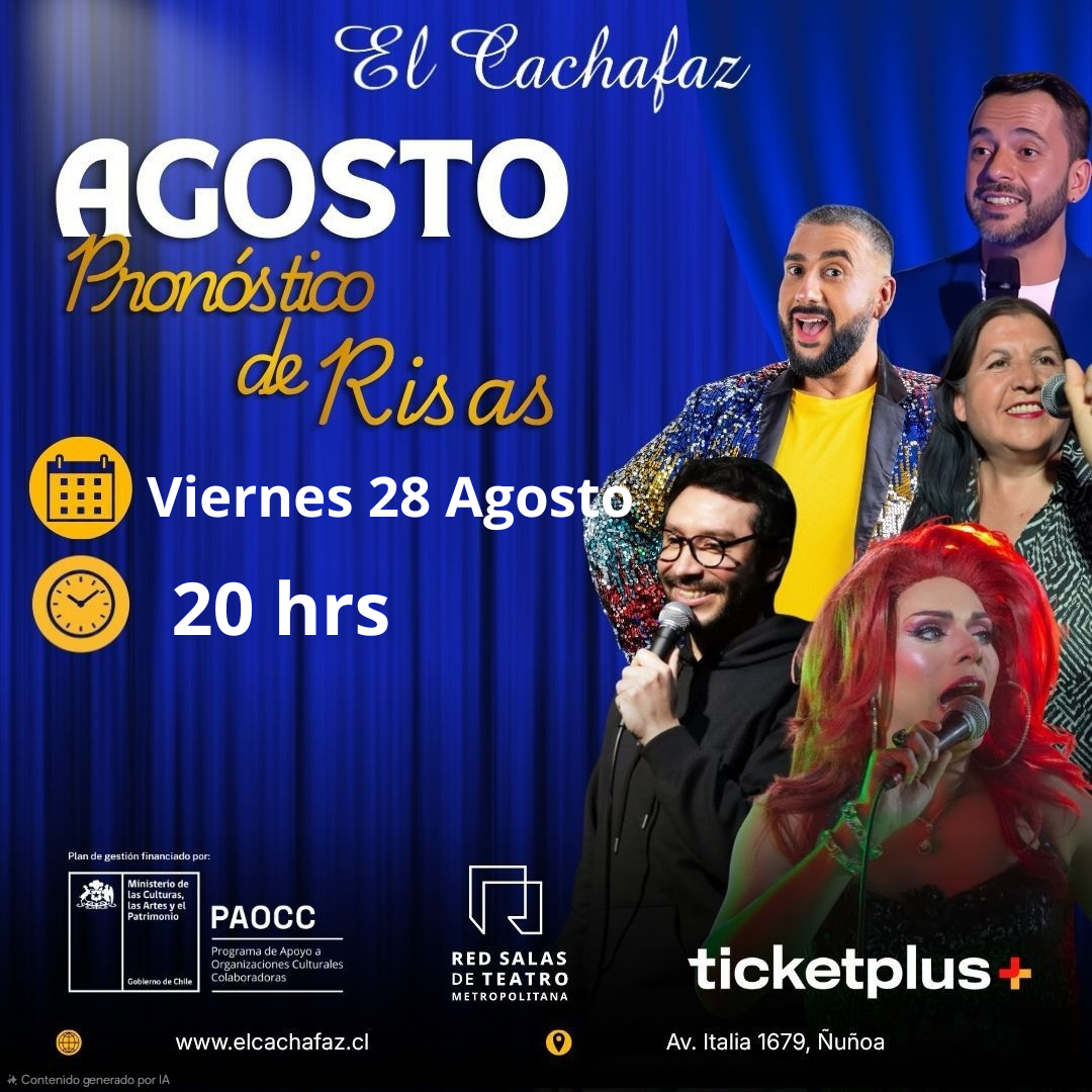 Stand up-Pronóstico de risas-Viernes 28 Agosto 20 hrs