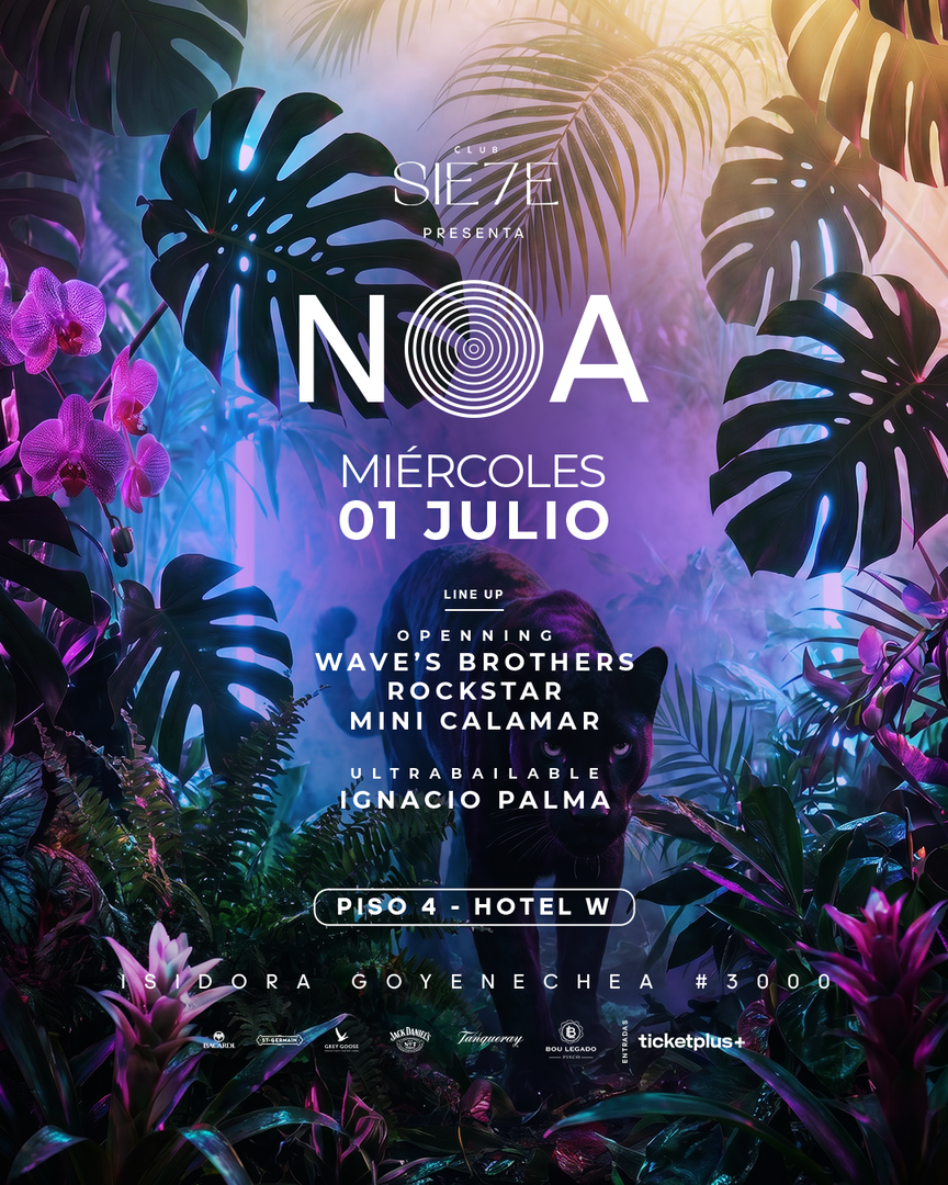 NOA ★ MIÉRCOLES 01 JULIO ★ Club Sie7e 