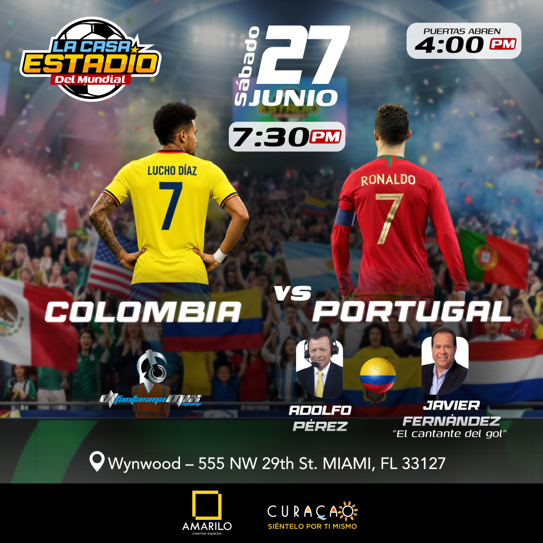 LA CASA ESTADIO DEL MUNDIAL - Colombia vs Portugal 