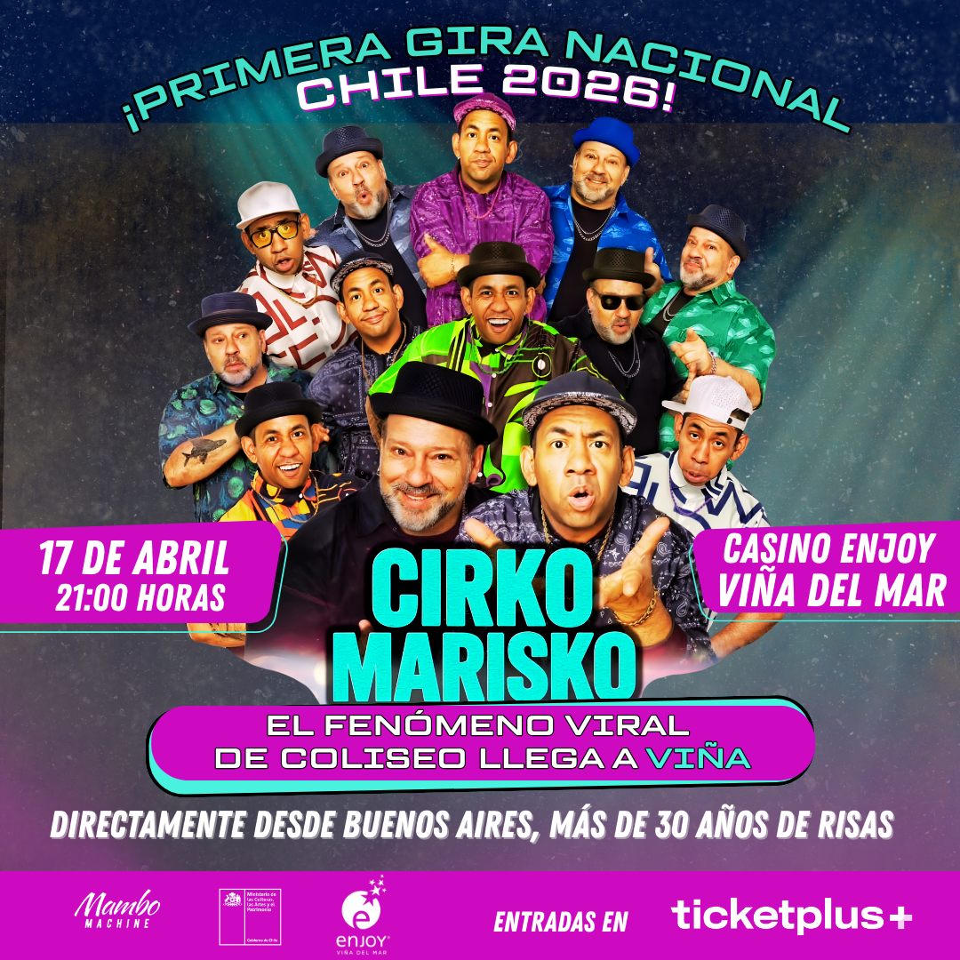 CIRKO MARISKO - GIRA CHILE 2026" en Enjoy Viña del Mar