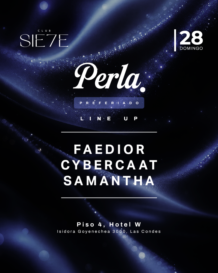 PERLA (PRE-FERIADO) ★ DOMINGO 28 JUNIO ★ Club Siete 