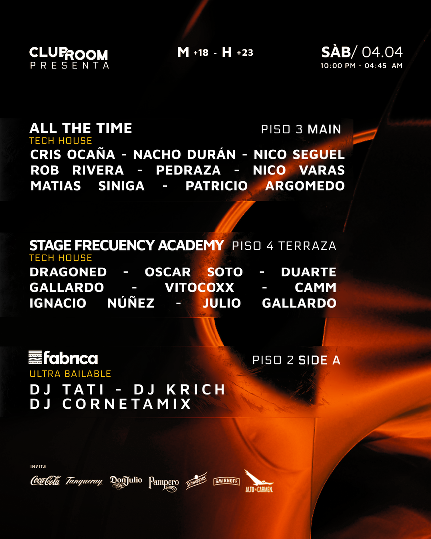 Clubroom Presenta @ Sábado 04 Abril