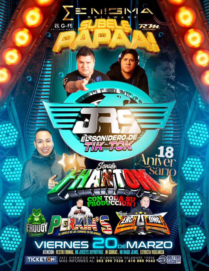 Juniors El Sonidero de Tik Tok-Sonido Fhantom-Sonido Perkins-Ferch Conga-Enigma Delaware